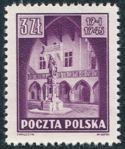 0365 papier średni x1 satynowany ząbkowanie 11 gwarancja czysty** Zabytki Krakowa