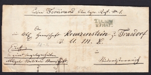 Tarnów -Kreuzenstein 1841 rok obwoluta listu z treścią