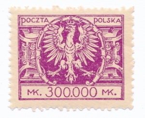 0178 u papier cienki ZG 11½:11¾ czysty** Duży orzeł na tarczy barokowej