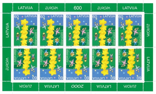 Łotwa Mi.519 Arkusik czysty**