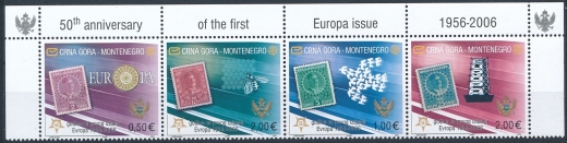Montenegro Mi.0108-111 I pasek górny margines czysty**