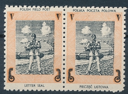 Poczta Polowa nalepka listowa parka czysta**/*