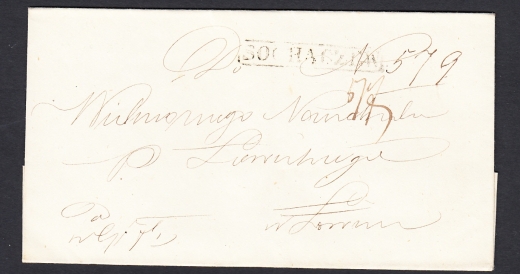 Obwoluta listu stempel Sochaczew typ II B