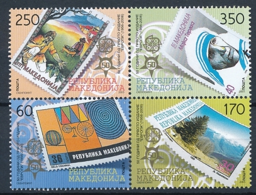 Macedonia Mi.0370-373 w czwórce czysta**
