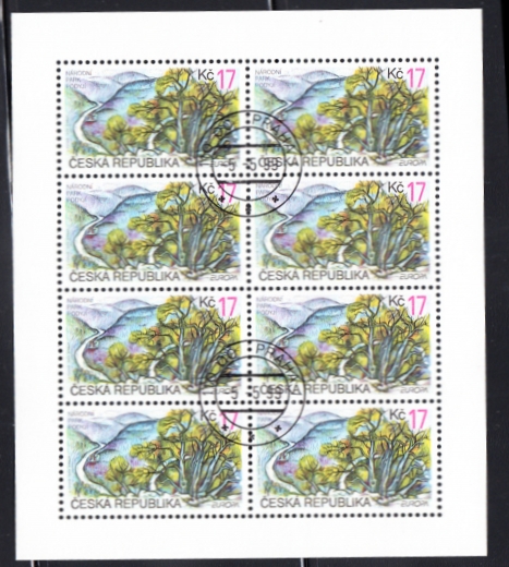 Czechy Mi.0215-216 arkusz kasowany