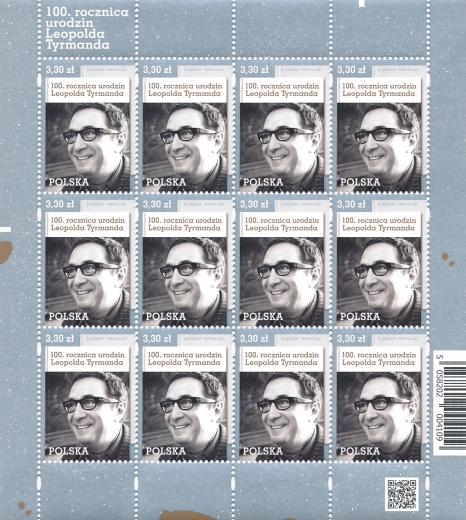  5057 Arkusik czysty** 100. rocznica urodzin Leopolda Tyrmanda 
