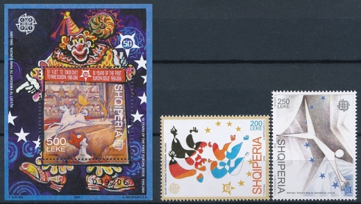 Albania Mi.3045-3046 + Blok 157 czyste** 