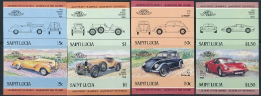 St. Lucia Mi.740-747 parki nieząbkowane czyste**