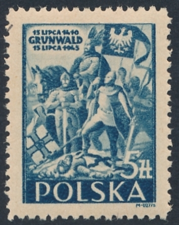0372 szaroniebieski ZL 10¾ gwarancja czysty** 535 rocznica bitwy pod Grunwaldem