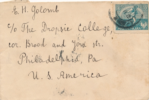 0125 II koperta listu do USA stempel Wilno 1922 rok