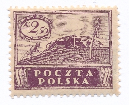 0083 B bx ciemnobrązowofioletowy papier średni gładki ZL 11½ gwarancja czysty**