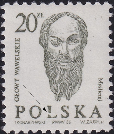 2888 uszkodzona litera czysty** Głowy wawelskie
