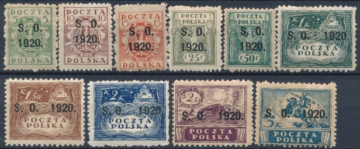 Śląsk Cieszyński 1-10 czyste*