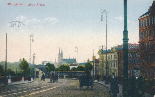 Warszawa - Nowy Zjazd obieg pocztowy