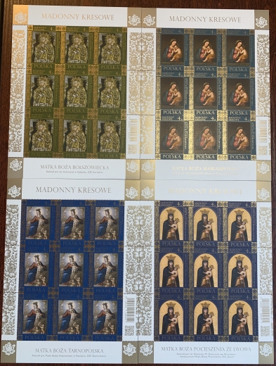 5156-5159 Arkusiki czyste** Madonny kresowe