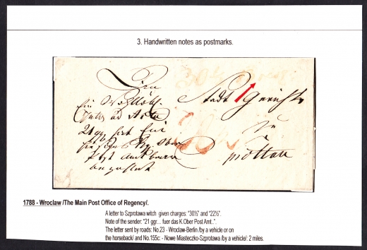 Wrocław-Szprotawa obwoluta listu z treścią 1788 rok