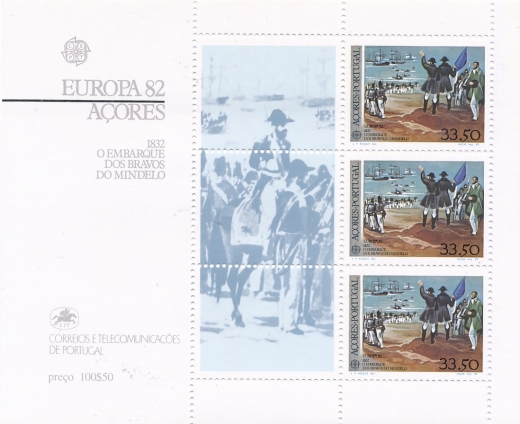 Portugalia Azory Mi.0353 blok 3 czysty** Europa Cept