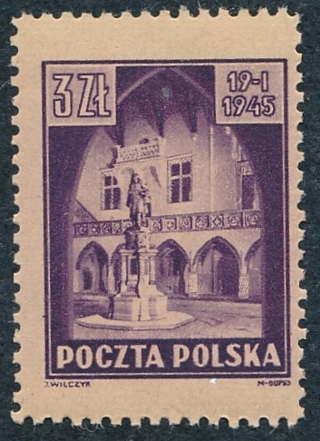 0365 papier gruby "duży znaczek" gwarancja czysty** Zabytki Krakowa