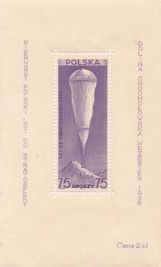 308 Blok 6 czysty* Pierwszy polski lot do stratosfery