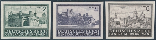 GG 113-115 nieząbkowane gwarancja czyste** Widoki zabytkowych budowli