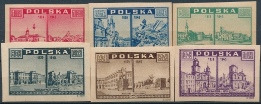 0380-385 czyste** Zniszczenia wojenne Warszawy