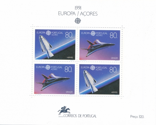 Portugalia Azory Mi.0415 blok 12 czysty** Europa Cept