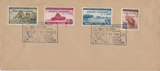 Emigracja P-T 338 koperta kasownik FDC