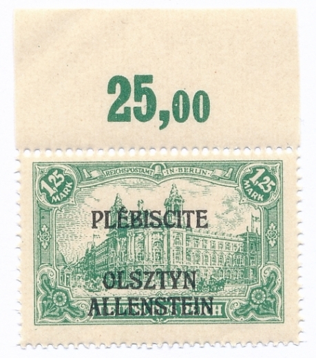 Olsztyn 11 a żółtozielony margines czysty** I wydanie przedrukowe