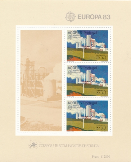 Portugalia Azory Mi.0356 blok 4 czysty** Europa Cept