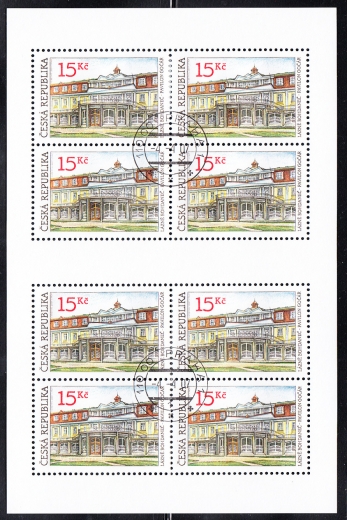 Czechy Mi.0512-513 arkusz kasowany