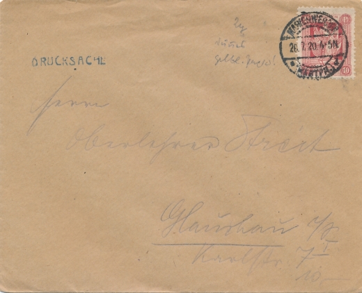 Kwidzyn 02 koperta listu Kwidzyn ( Marienwerder )