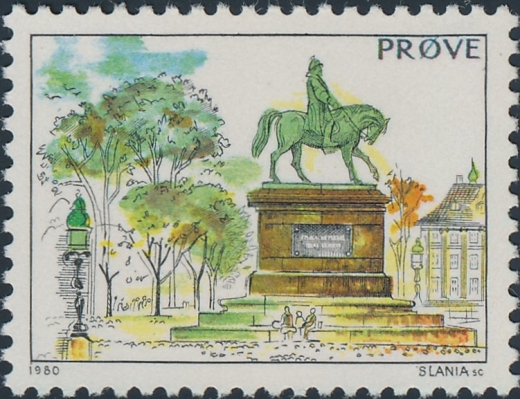 Dania próba znaczka grawer Cz. Słania 1980 rok