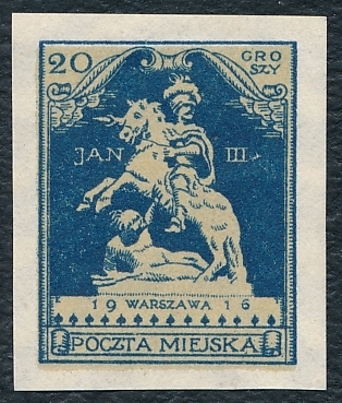 Poczta Miejska Warszawa VI A gwarancja czysty**