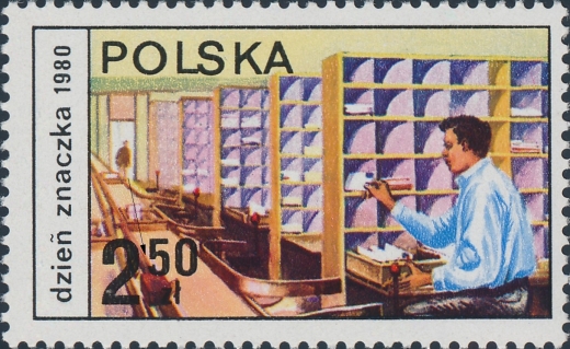 2568 uszkodzona cyfra czysty** Błędy i usterki na znaczkach polskich