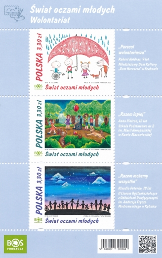 5081-5083 Blok 349 czysty** Świat oczami młodych