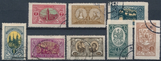 Litwa Środkowa 34-41 B kasowane