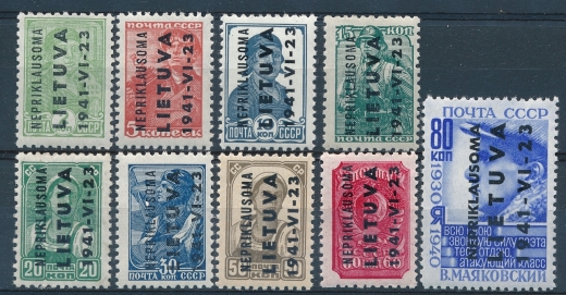 Litwa Mi.1-9 czyste**